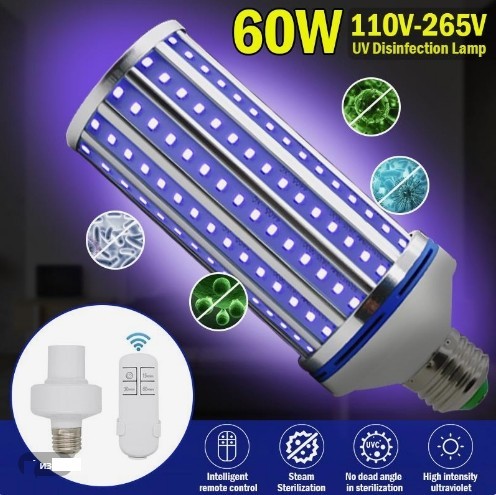 

Бактерицидная ультрафиолетовая лампа UV-C 220V E27 254nm 60W