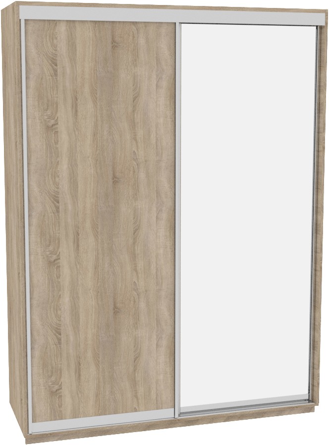 

Шкаф-купе ДОМ В176 Дуб сонома ДСП+Зеркало 170x60x240