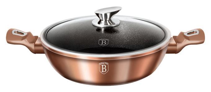 

Сотейник Berlinger Haus Rose Gold d 28 см (3.8л) с крышкой индукционная с антипригарным покрытием (psg_BH-1519N)