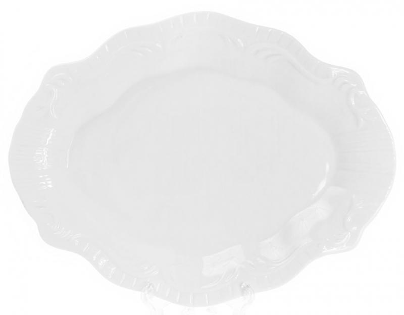 

Набор 4 фарфоровых блюда White City Орнамент 28х22 см (белый фарфор) (psg_BD-988-174)