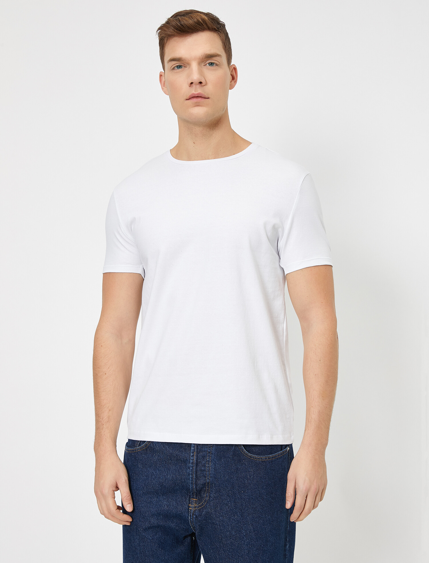 

Футболка Koton 0YAM12141LK-000 XL White