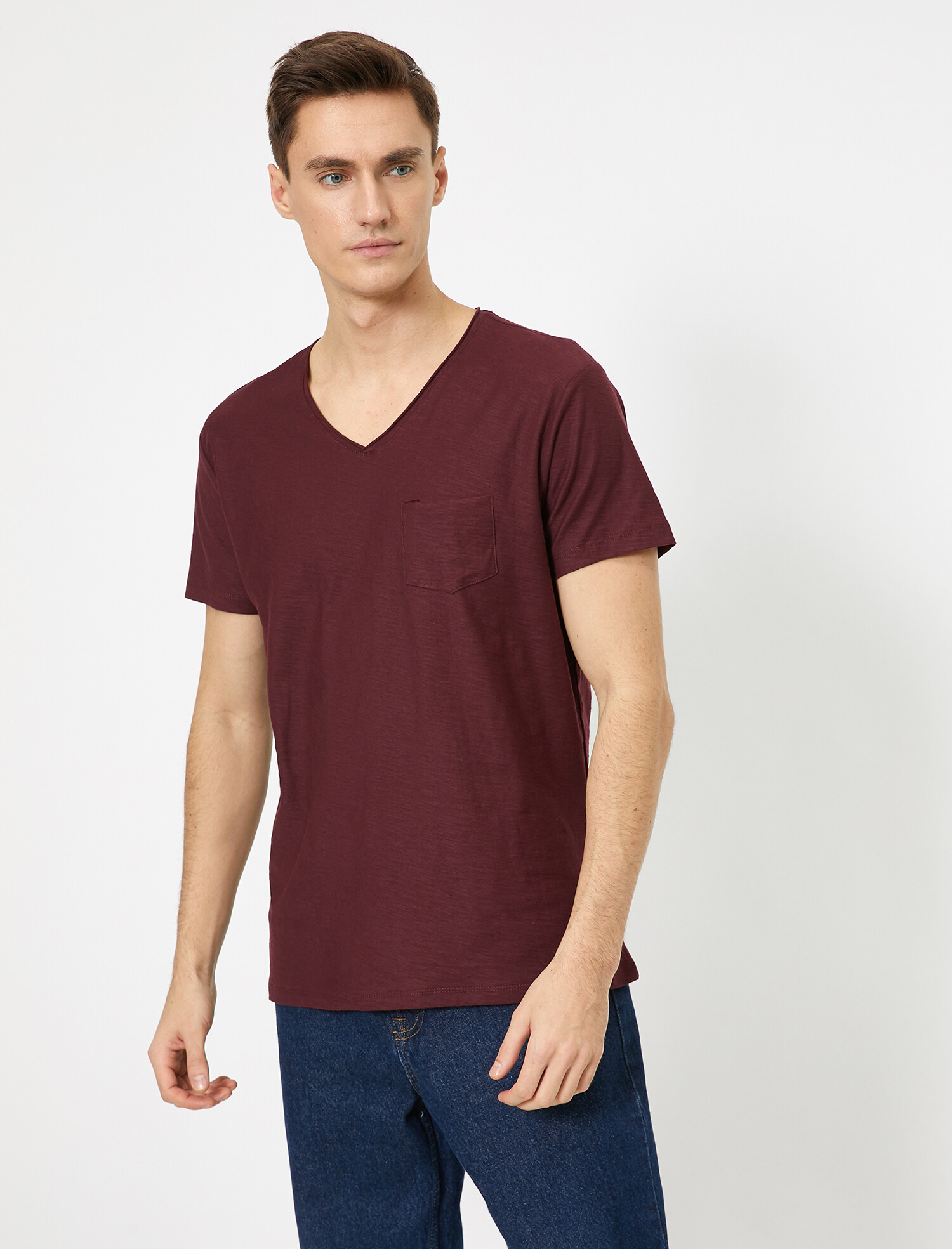 

Футболка Koton 0YAM12058LK-499 S Bordeux