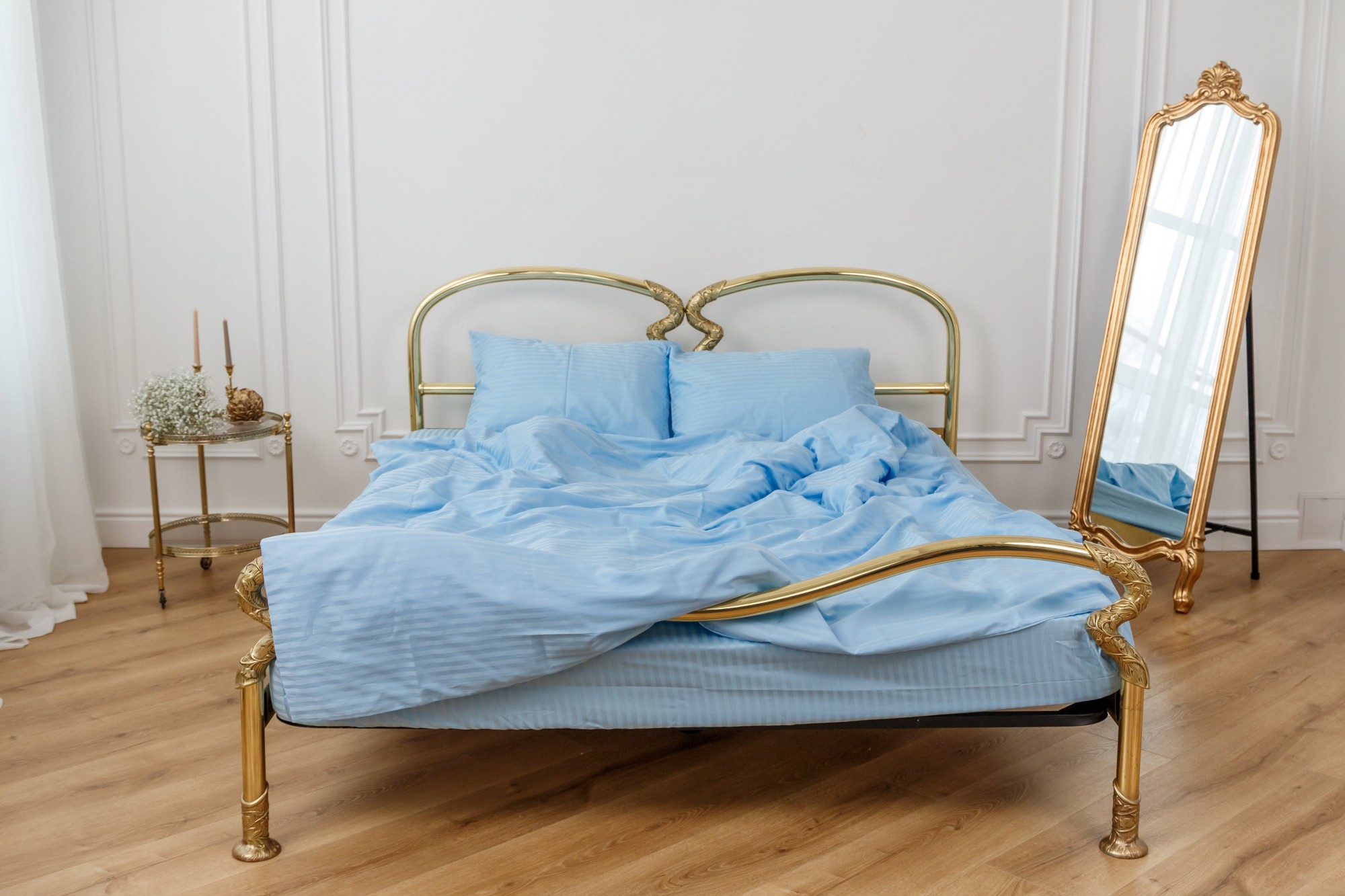 

Постельное бельё Textile Hygge сатин страйп 220х240 голубой 573312001