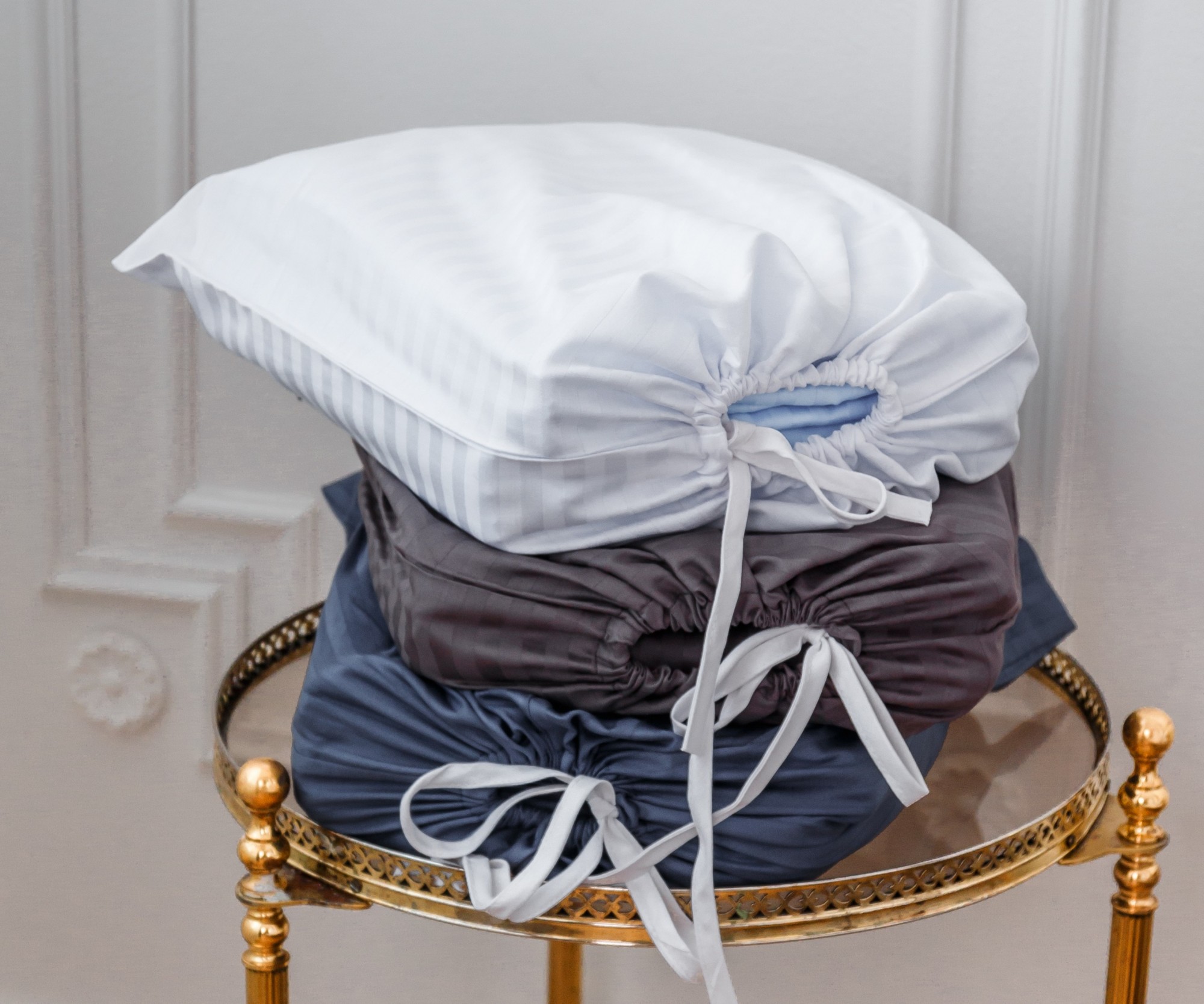 

Постельное бельё Textile Hygge сатин страйп 150х220 графитовый 103312001