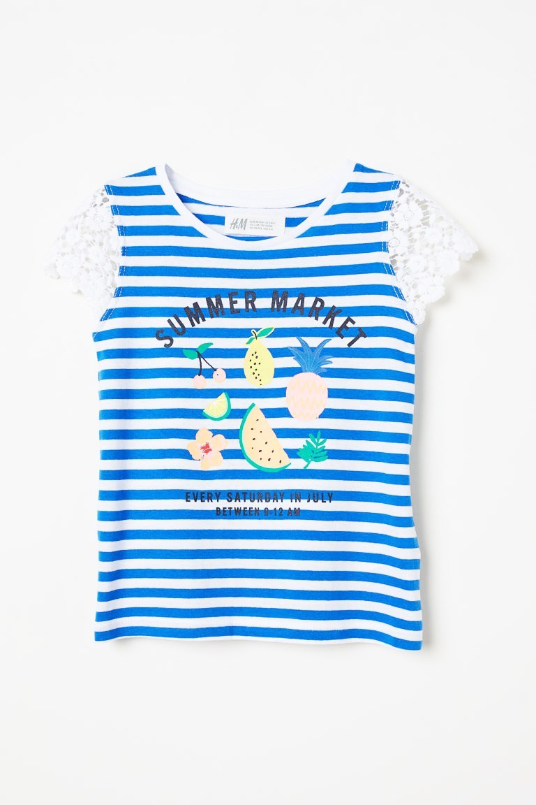 

Футболка H&M для девочки Summer Market 128 см