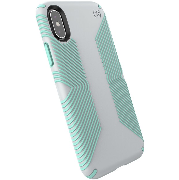 

​Противоударный чехол бампер Speck Presidio Grip Apple Iphone X/Xs 5.8″ Dolphin Grey/Aloe Green