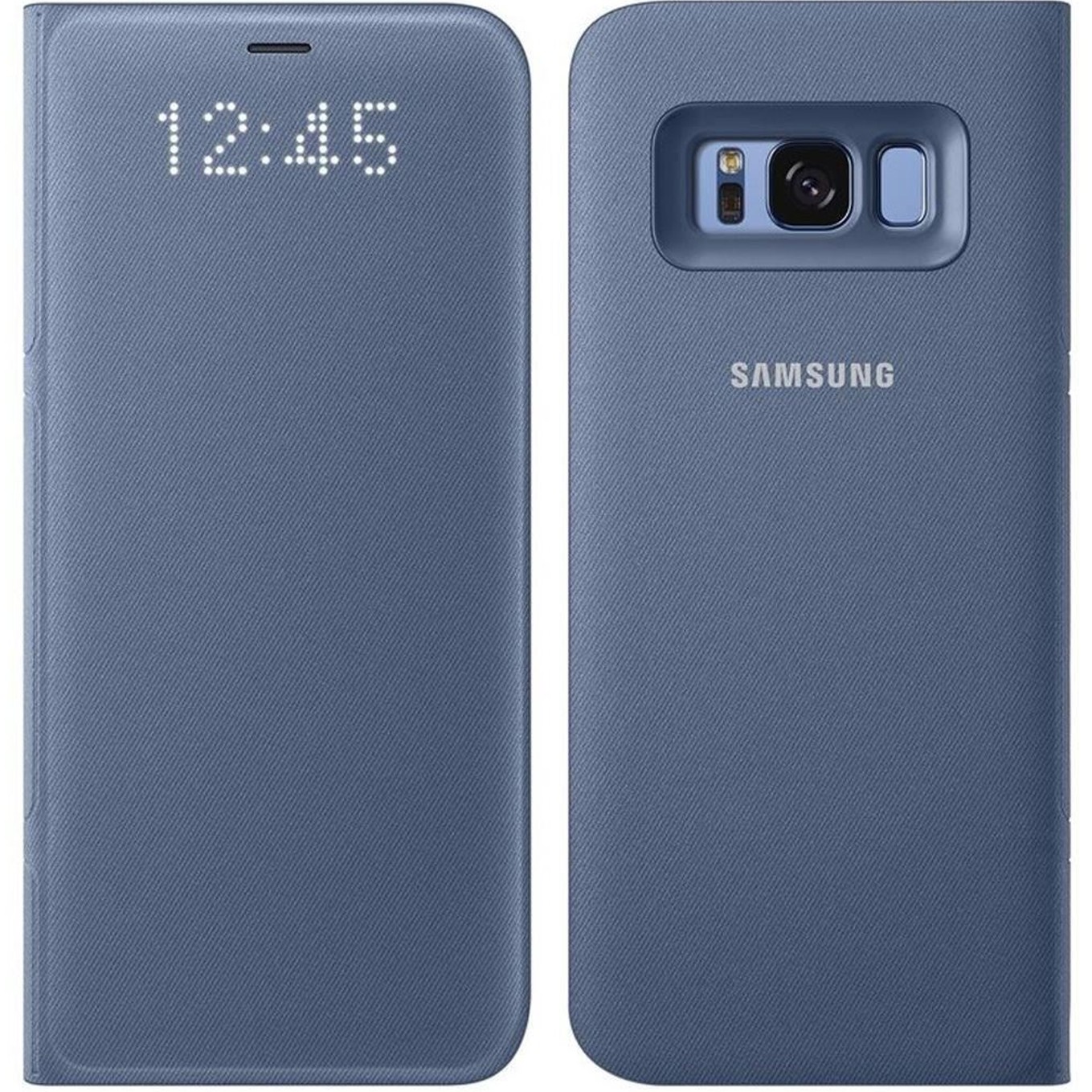 

Защитный смарт чехол книжка Samsung Led Wallet Cover S8 Plus + G955 EF-NG955 blue