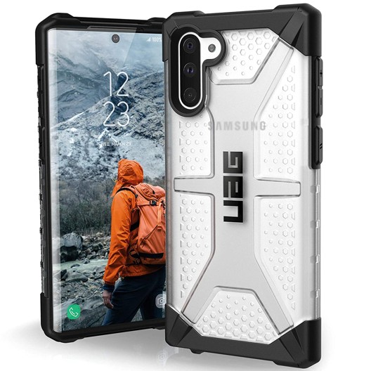 

​Оригинальный противоударный чехол бампер UAG Plasma Samsung Galaxy Note 10 N970 Ice