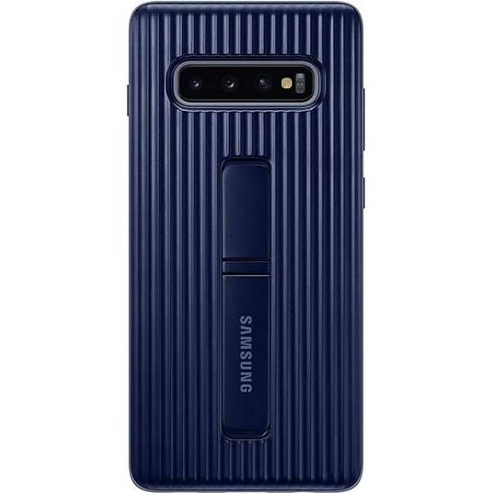 

Противоударный чехол накладка Rugged Protective Standing Cover Samsung Galaxy S10 Plus + G975 blue