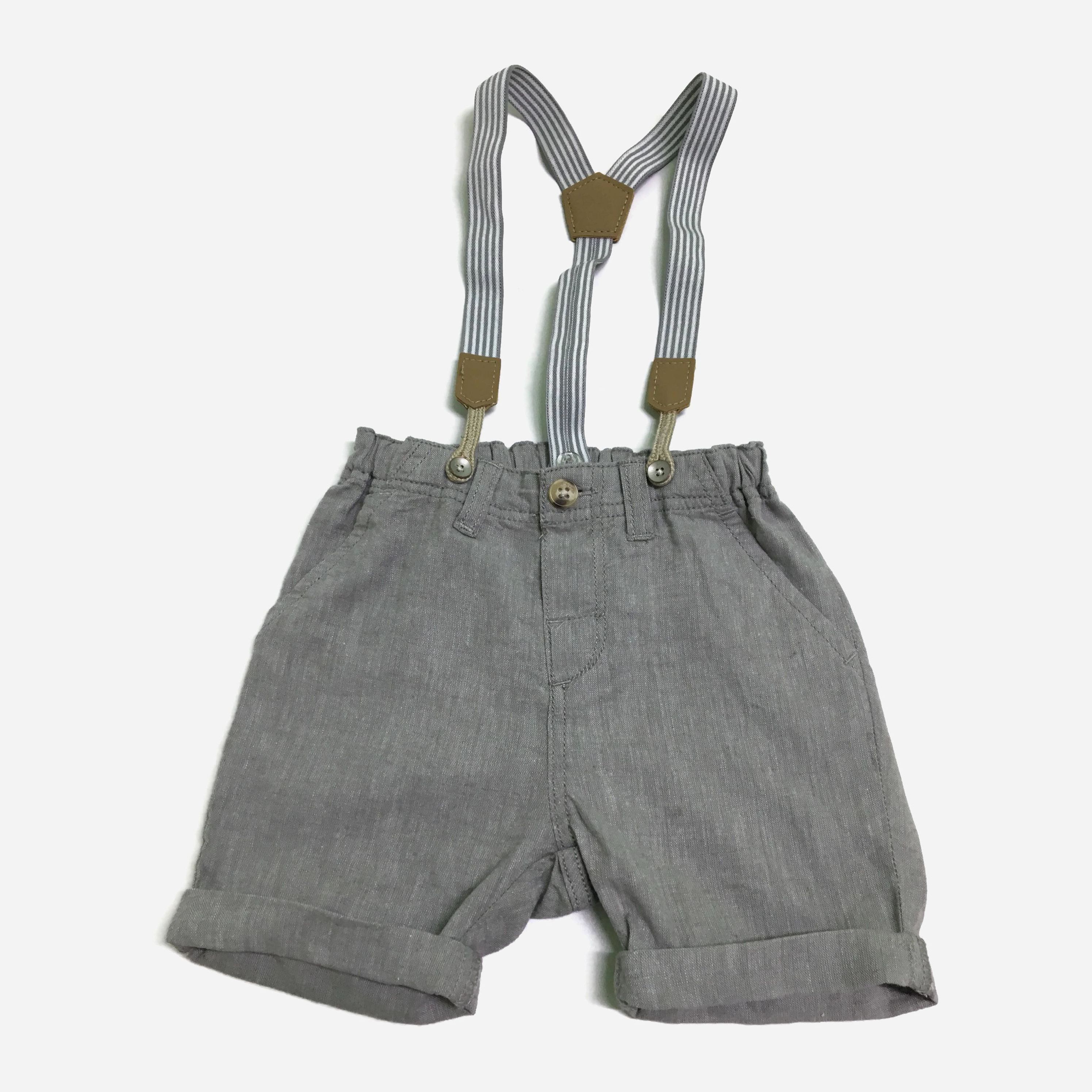 

Шорты с подтяжками H&M 565387 68 см Серые