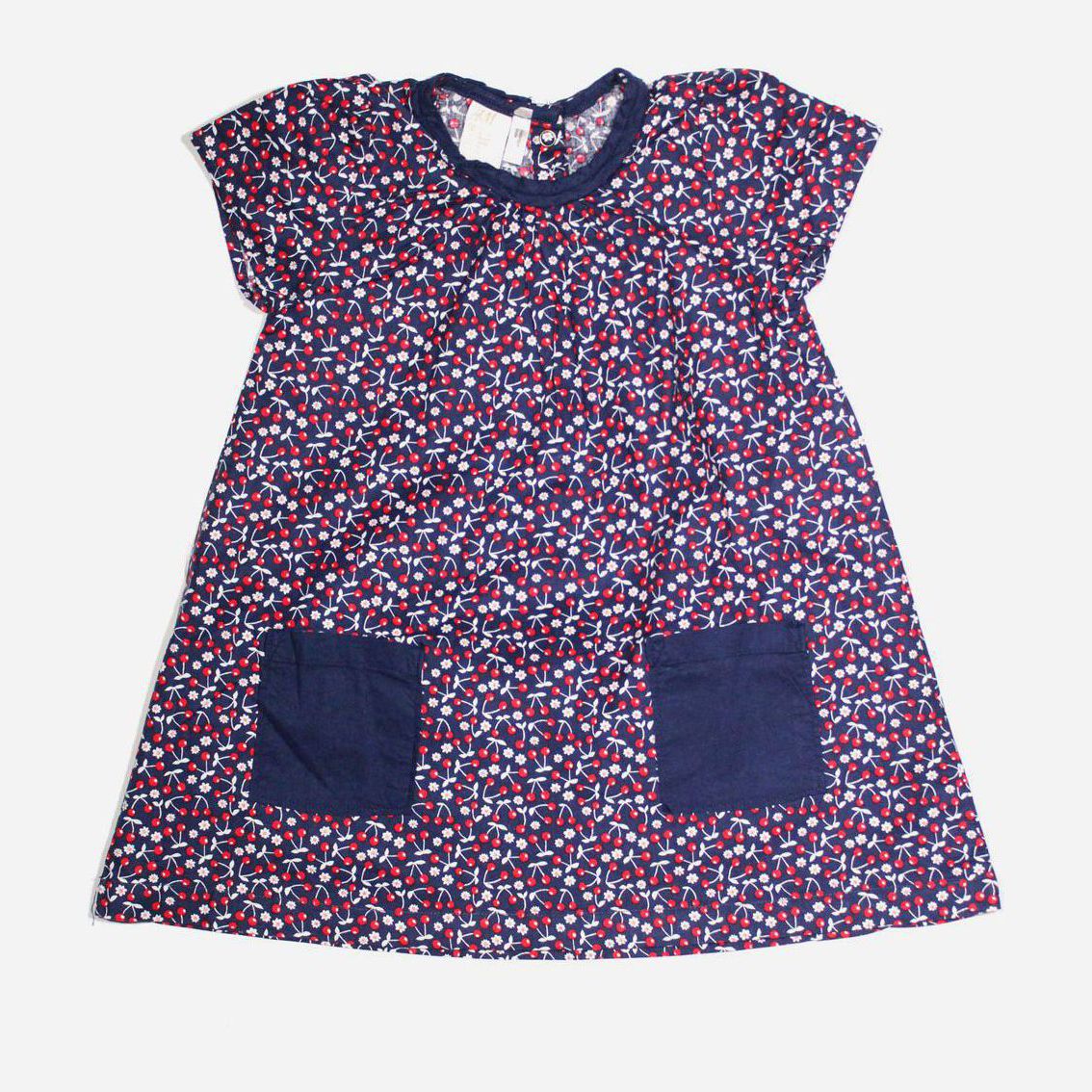 Акція на Дитяче літнє плаття для дівчинки H&M 202660 80 см Синє від Rozetka