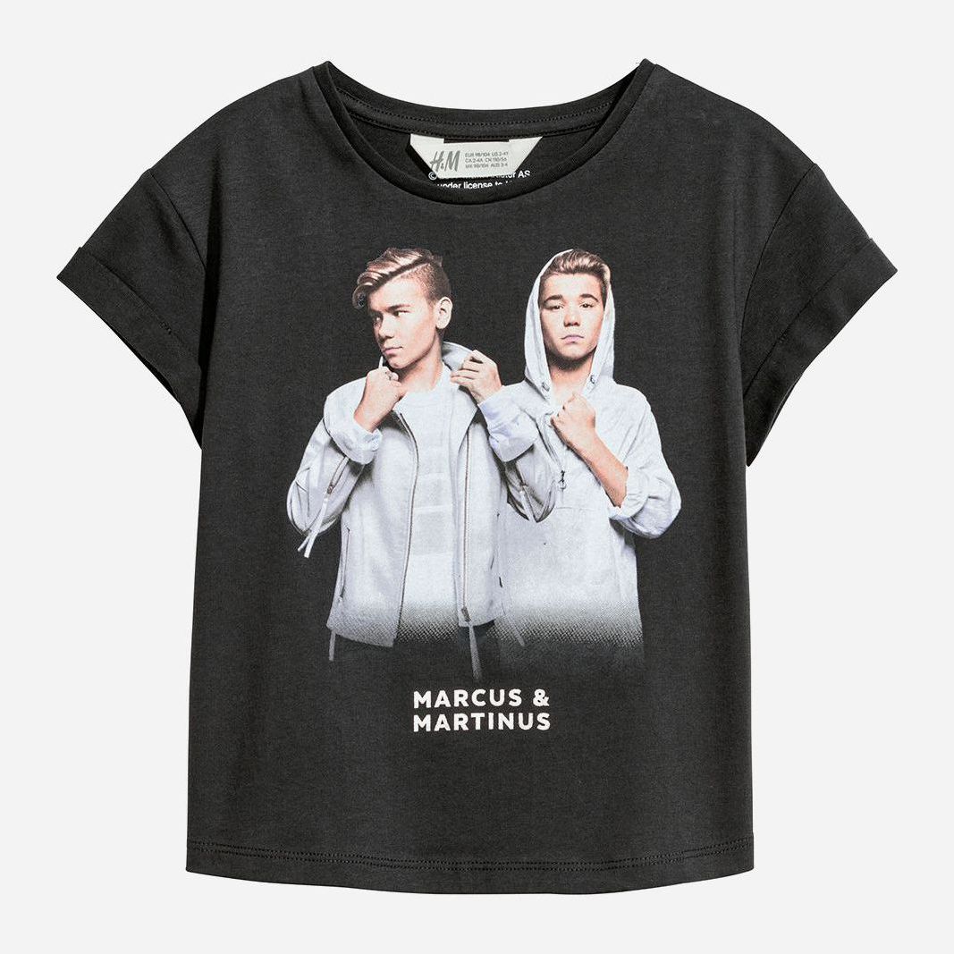 

Футболка H&M 631610 98-104 см Черная
