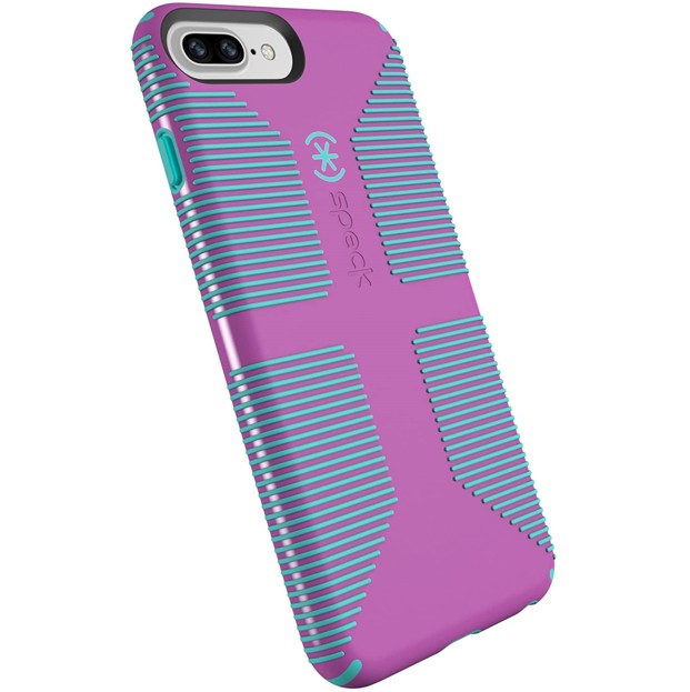 

​Противоударный чехол бампер Speck CandyShell Grip Designed for Impact Apple Iphone 6 plus +/ 6s plus + /7 plus + /8 plus + Beaming Orchid/Mykonos Blue