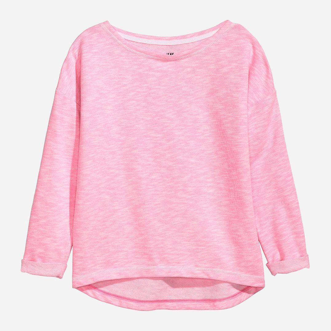 

Футболка с длинными рукавами H&M 0285078- 170 см Черно-белая (KZ2000000732183)