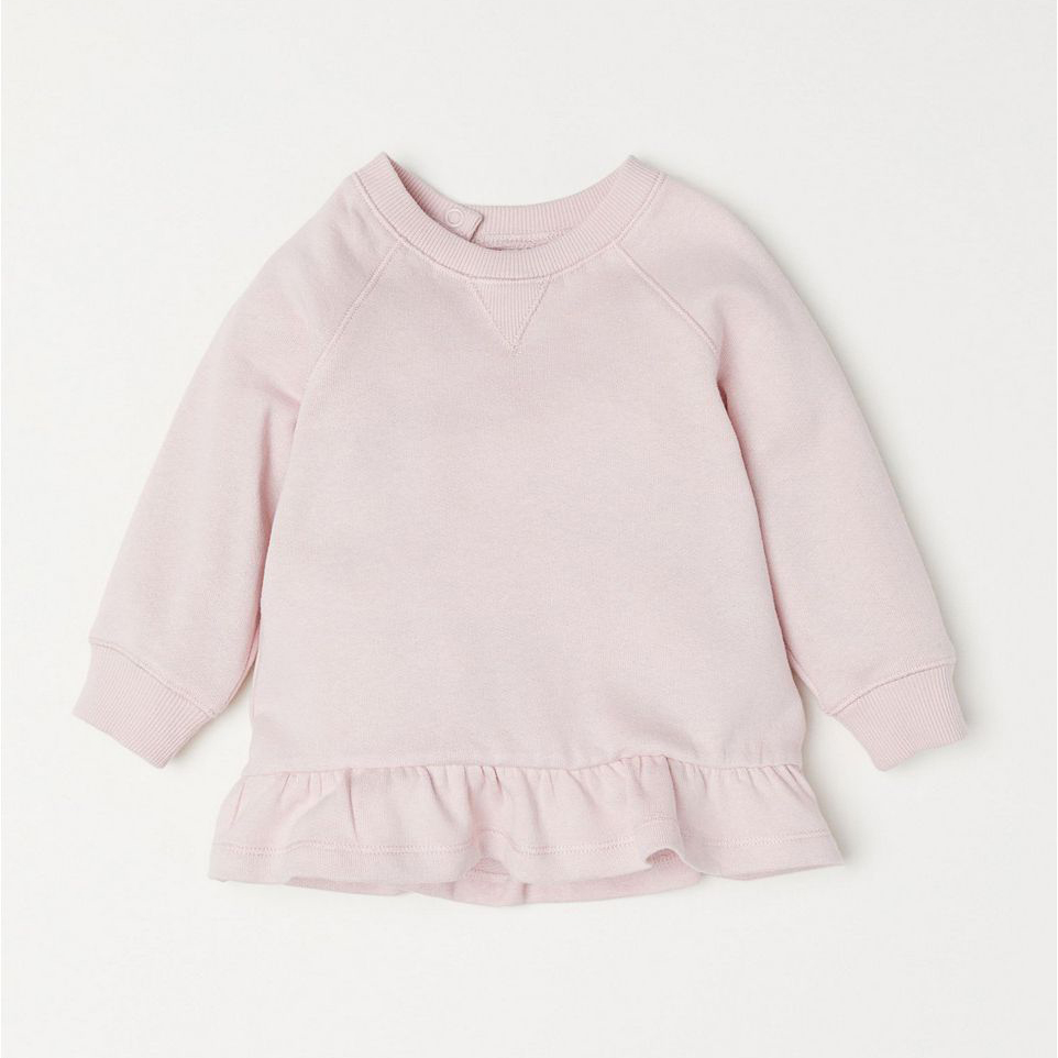 

Свитшот H&M 533775 56 см Светло-розовый
