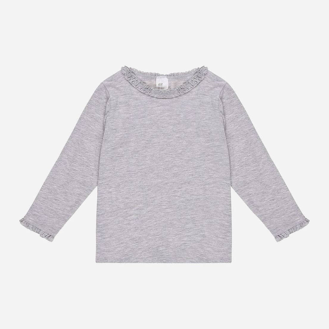 

Футболка с длинными рукавами H&M 698013 68 см Серая