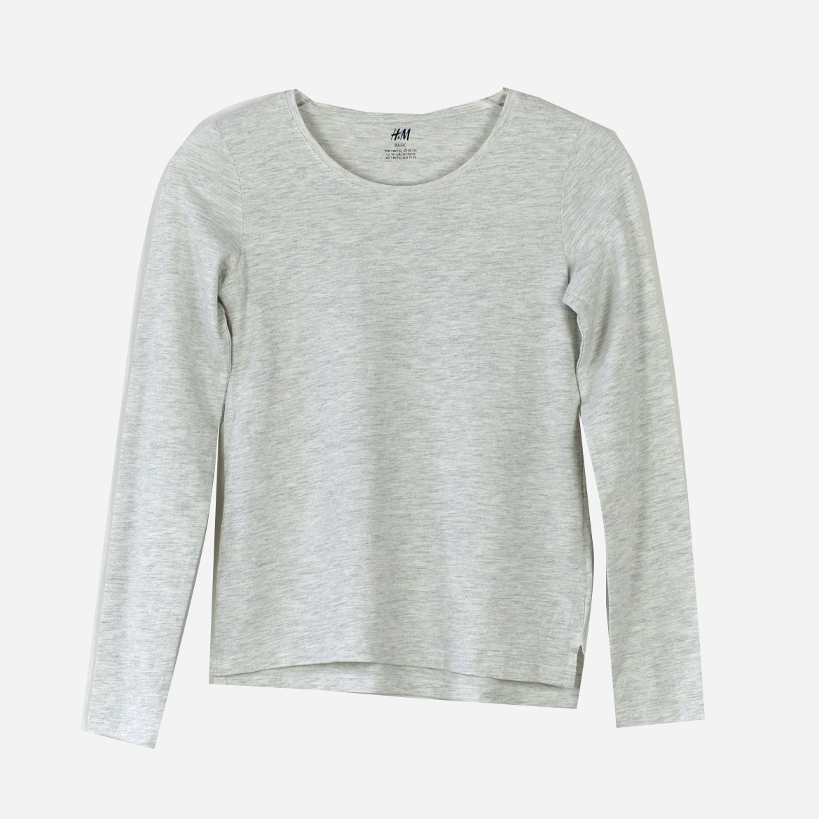 

Футболка с длинными рукавами H&M 679526 170 см Серая