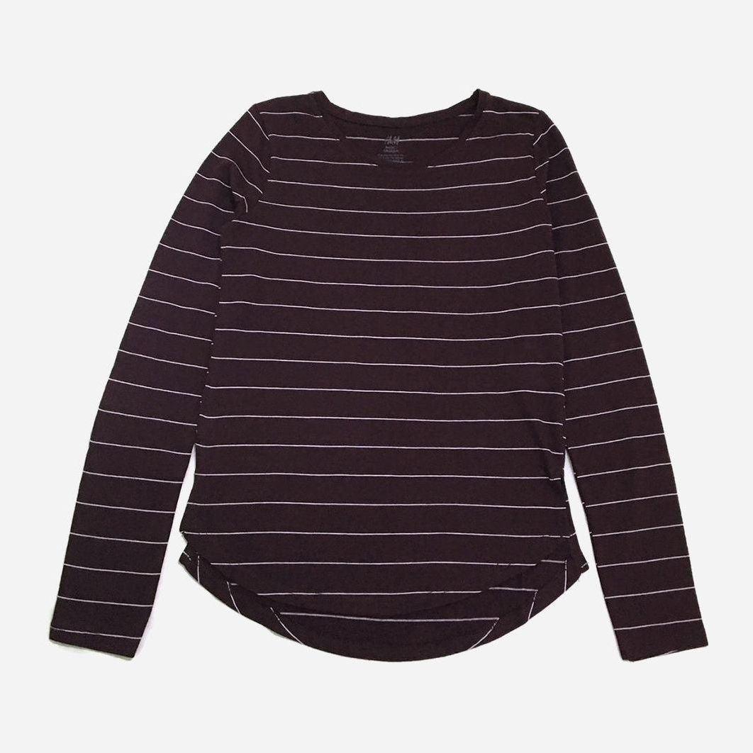 

Футболка с длинными рукавами H&M 463601 170 см Бордовая