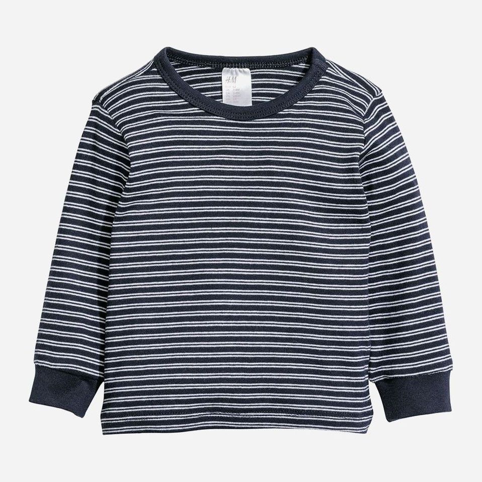 

Футболка с длинными рукавами H&M 523625 74 см Синяя