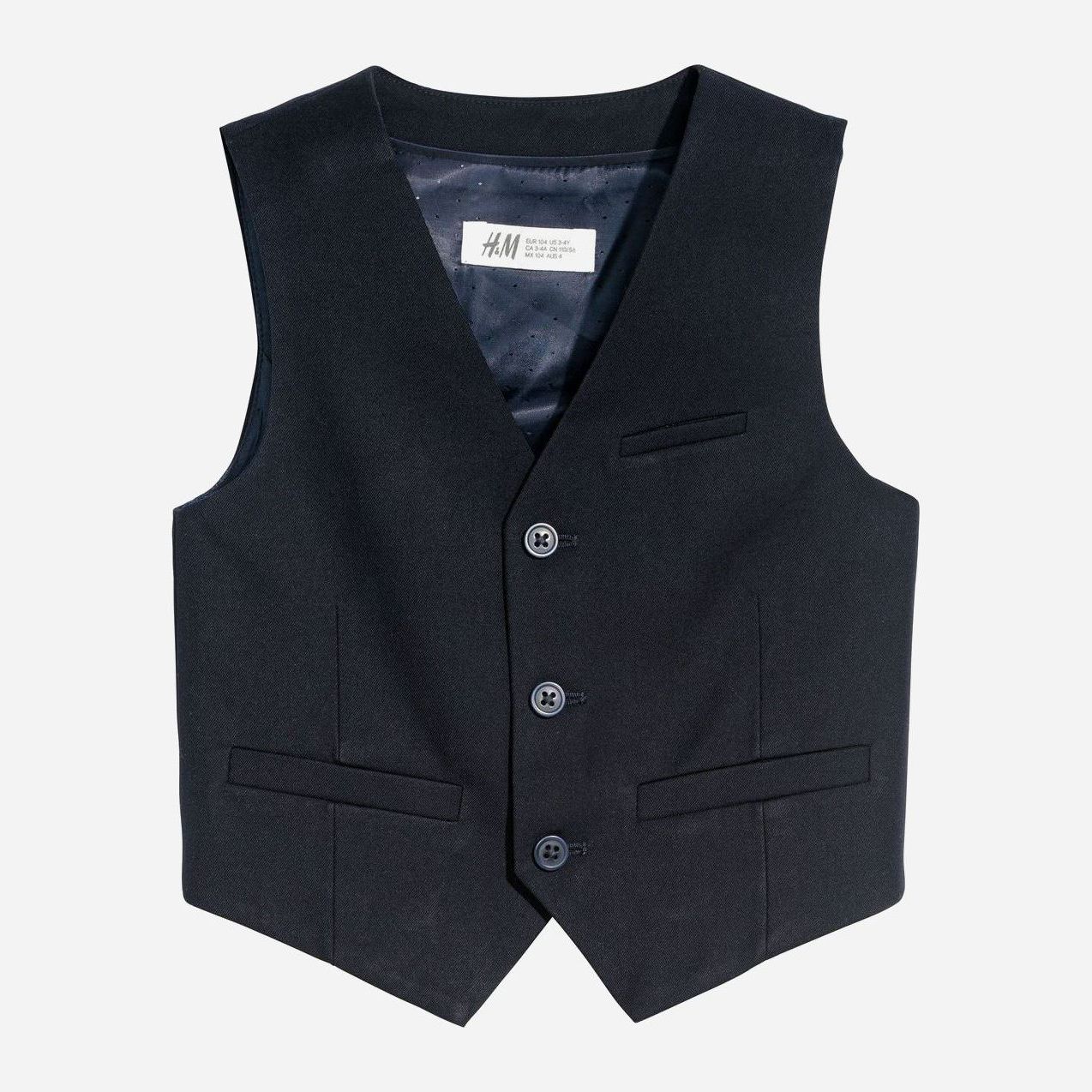 

Жилет H&M 565936 98 см Темно-синий