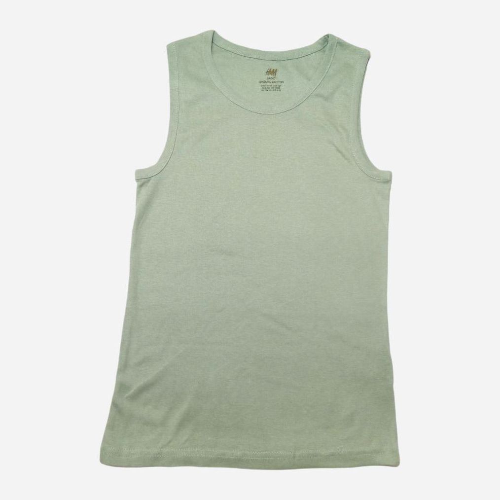 

Майка H&M 752652 134-140 см Светло-зеленая