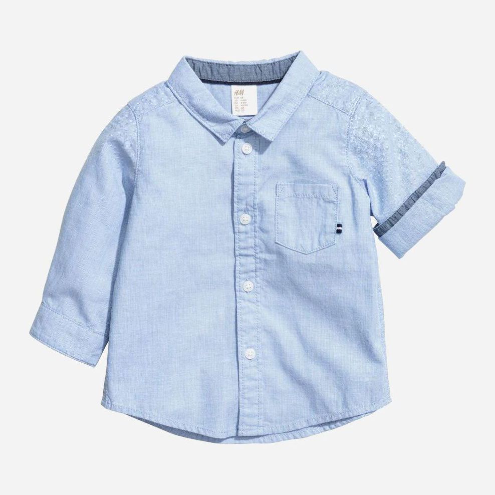 

Рубашка H&M 507981 80 см Голубая (KZ2000001024997)