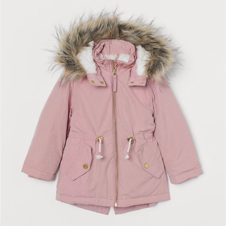 

Демисезонная куртка-парка H&M 874097 110 см Розовая