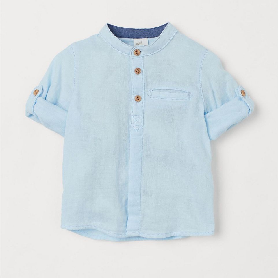 

Рубашка H&M 864032 74 см Голубая