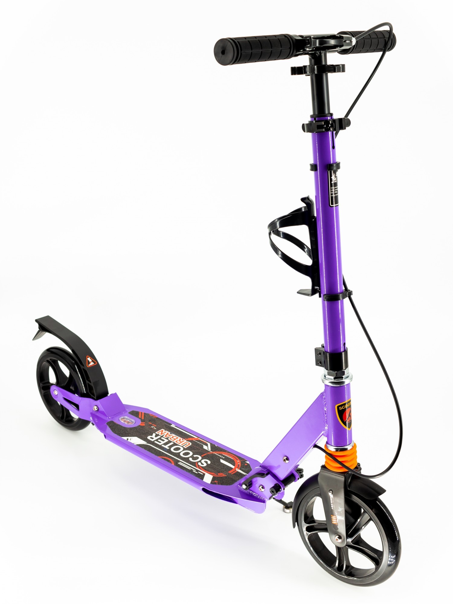 

Самокат Scooter с клипсой и подстаканником 116-C1 большие колеса Фиолетовый