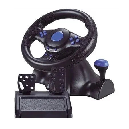 

Игровой руль с педалями 3в1 Terios Vibration Steering wheel (S-00720)