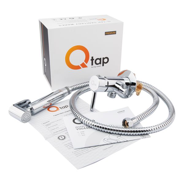 

Набор для гигиенического душа со смесителем Qtap Inspai-Varius CRM V00440001