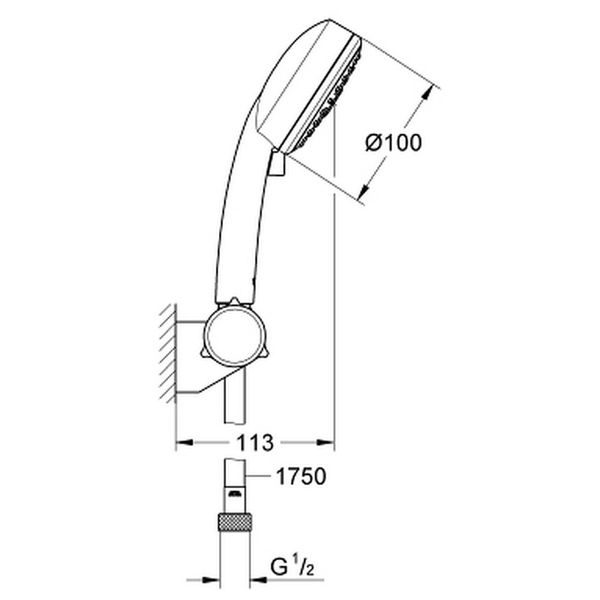 

Душевой гарнитур Grohe New Tempesta Cosmopolitan 100 27584002