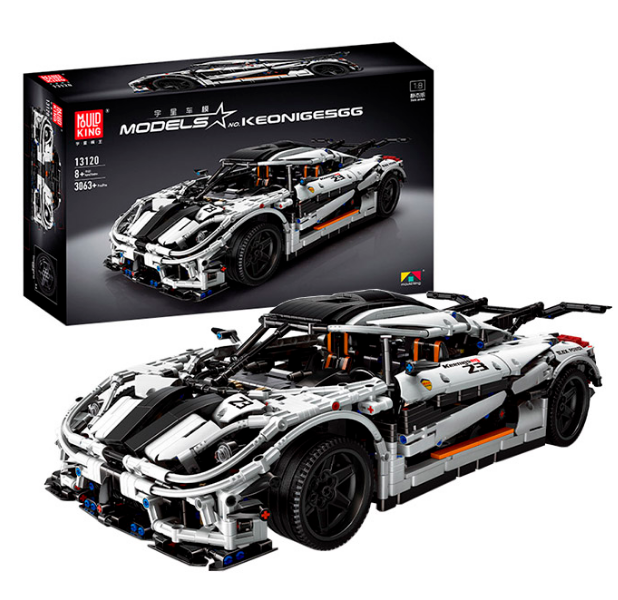 

Конструктор автомобиля Koenigsegg «One:1» на 3063 деталей Mould King 13120