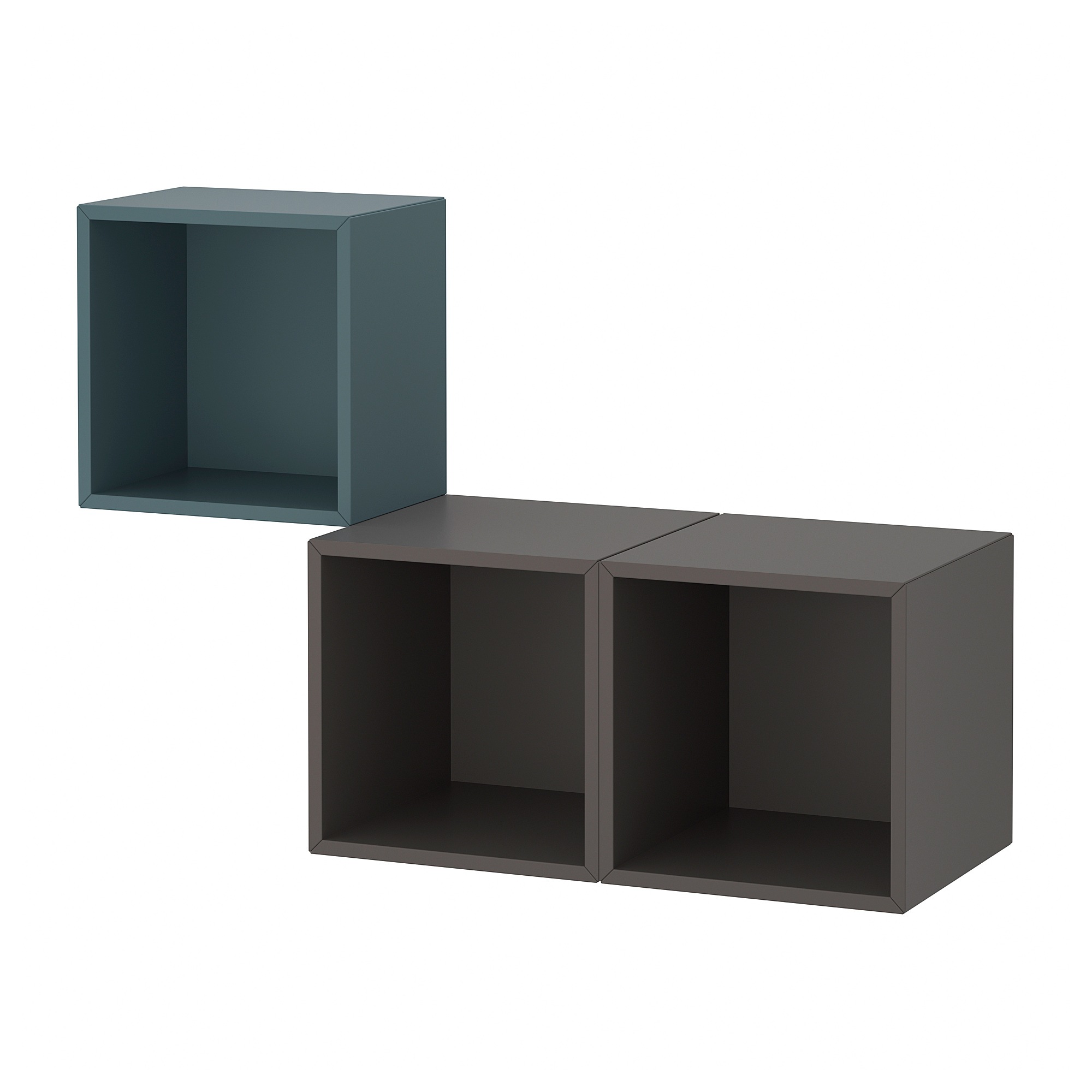 

Комбинация настенных шкафов IKEA ЭКЕТ серо-бирюзовый 093.860.45