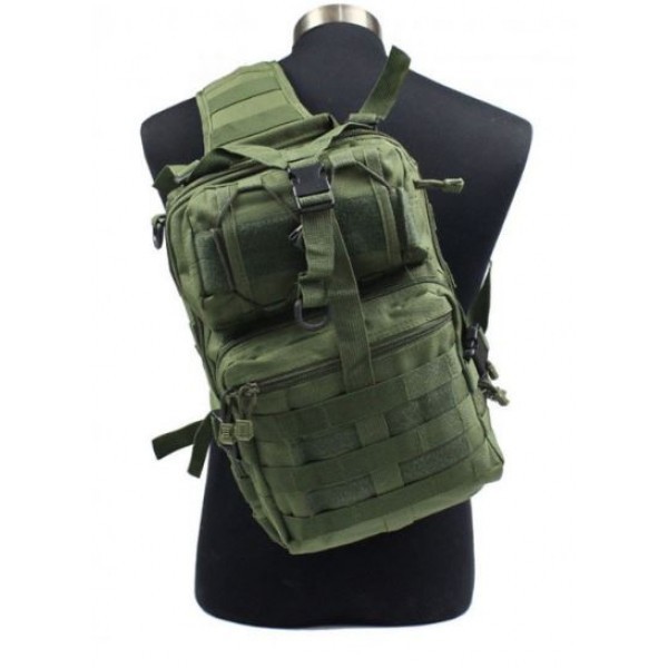 

Тактический штурмовой военный рюкзак с одной лямкой Armour Tactical М4 Oxford 600D (с системой MOLLE) 20 литров Олива