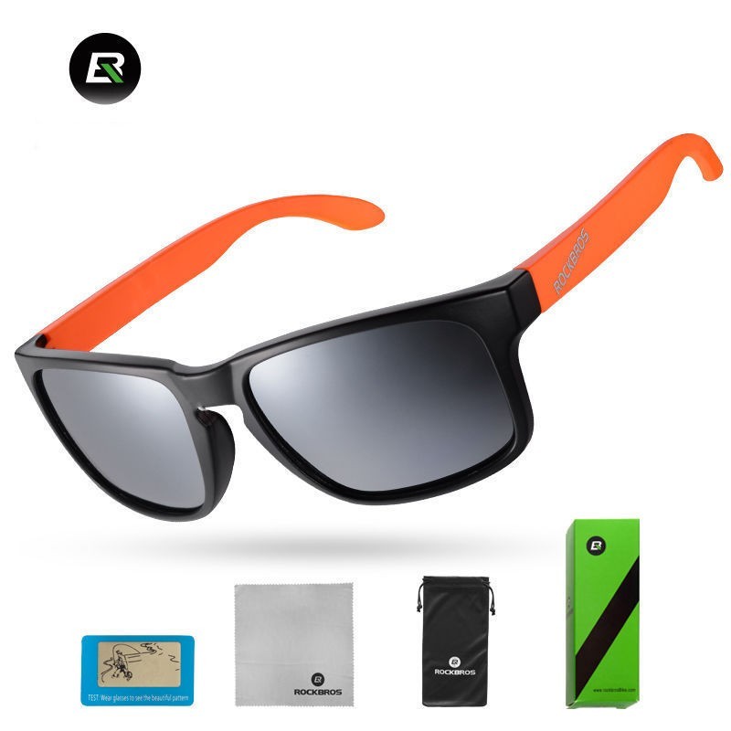 

Спортивные очки RockBros Original Polarized 10116 UV400 Черный с оранжевым