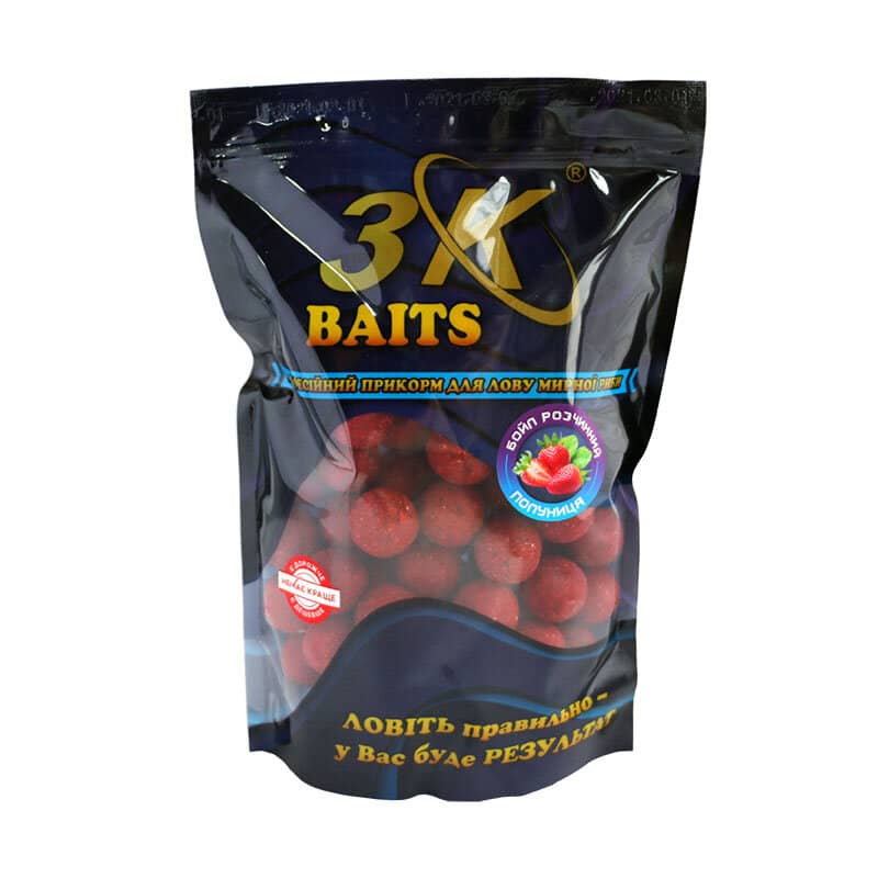 

Бойл 3KBaits растворимый пылящий Клубника 24мм 800г (3KB1167)