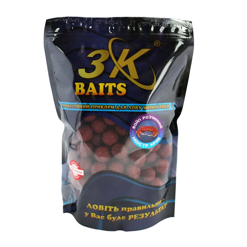 

Бойл 3KBaits растворимый пылящий Монстр краб 20мм 800г (3KB1219)