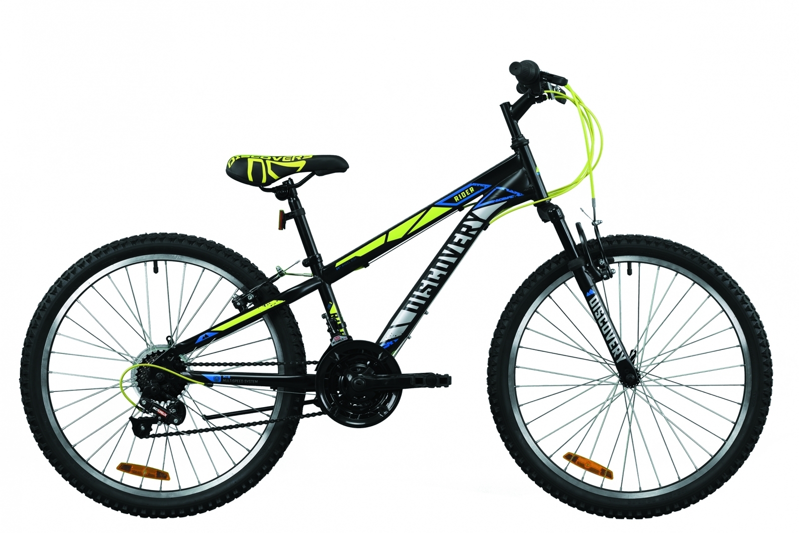 

Велосипед 24" Discovery RIDER 11,5" черно-салатно-серый (м) 2020