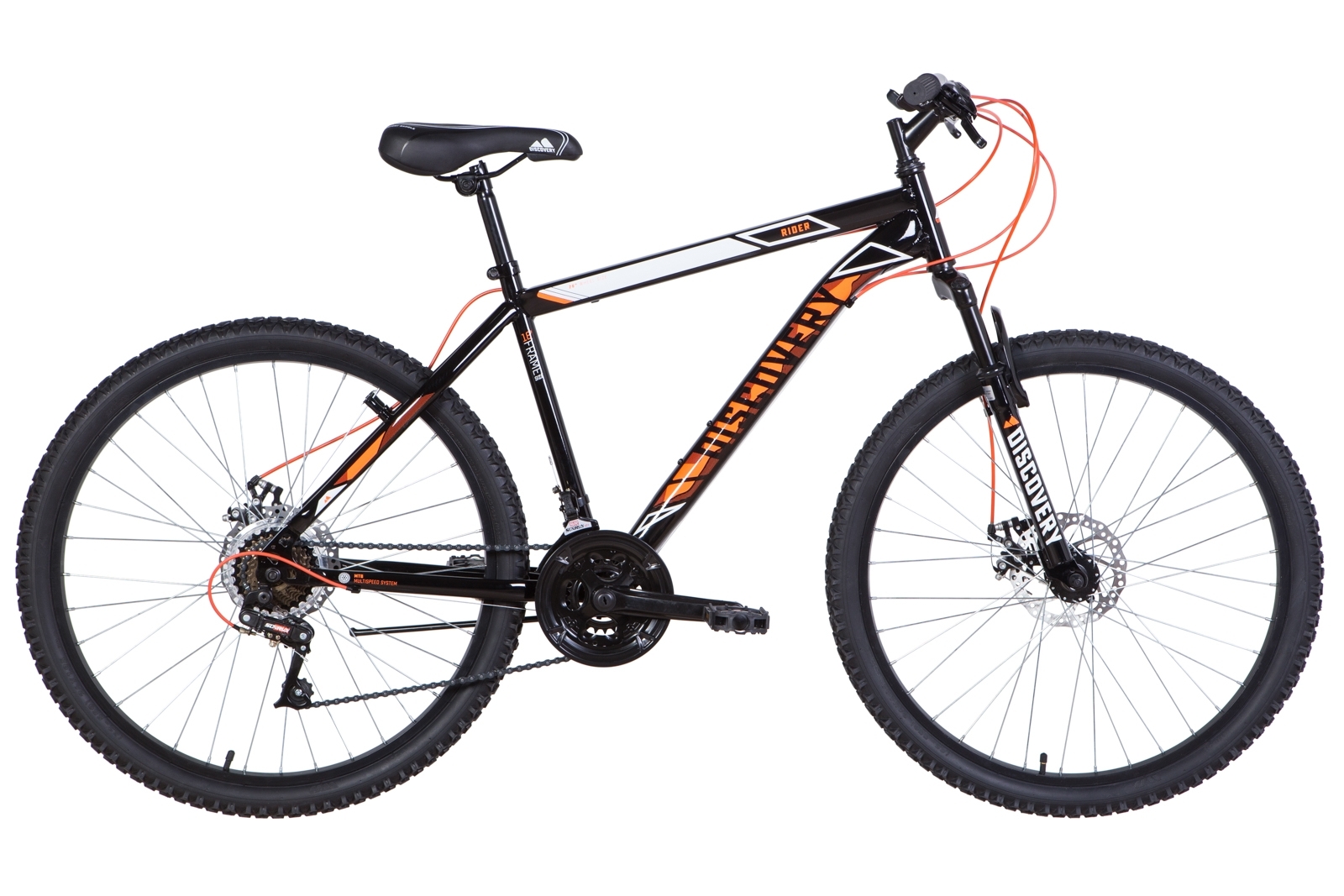 

Велосипед 26" Discovery RIDER DD 18" черно-оранжевый 2021