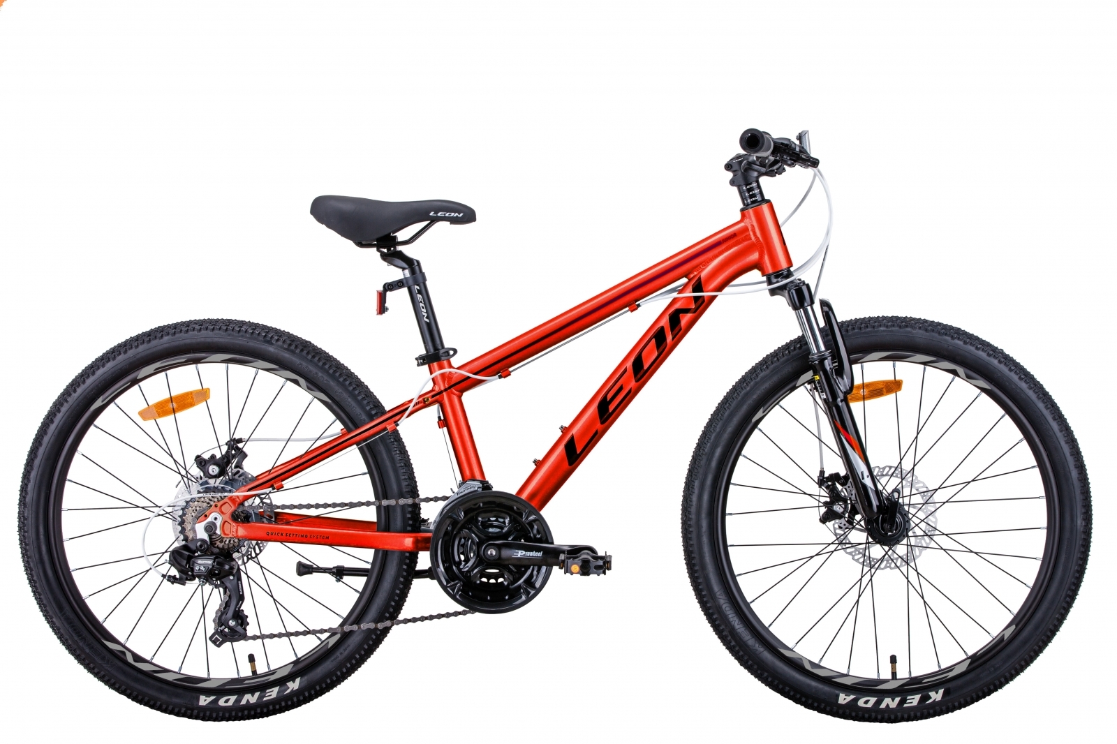 

Велосипед 24" Leon JUNIOR AM DD красный 2021