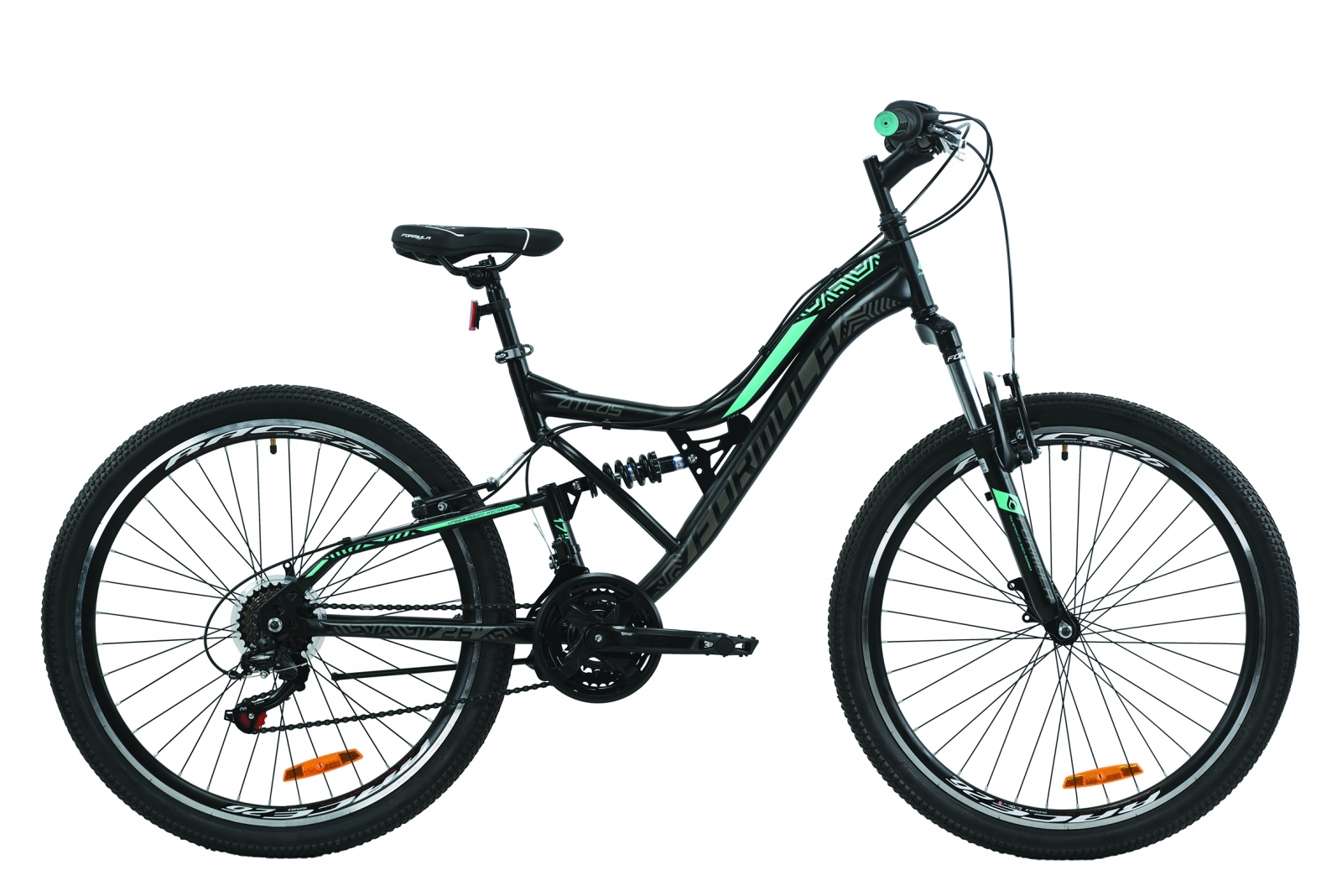 

Велосипед 26" Formula ATLAS 17" черно-зеленый 2020
