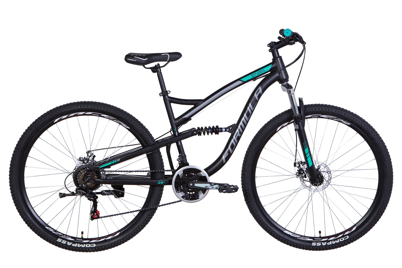 

Велосипед 29" Formula SPARK DD черно-серый 2021