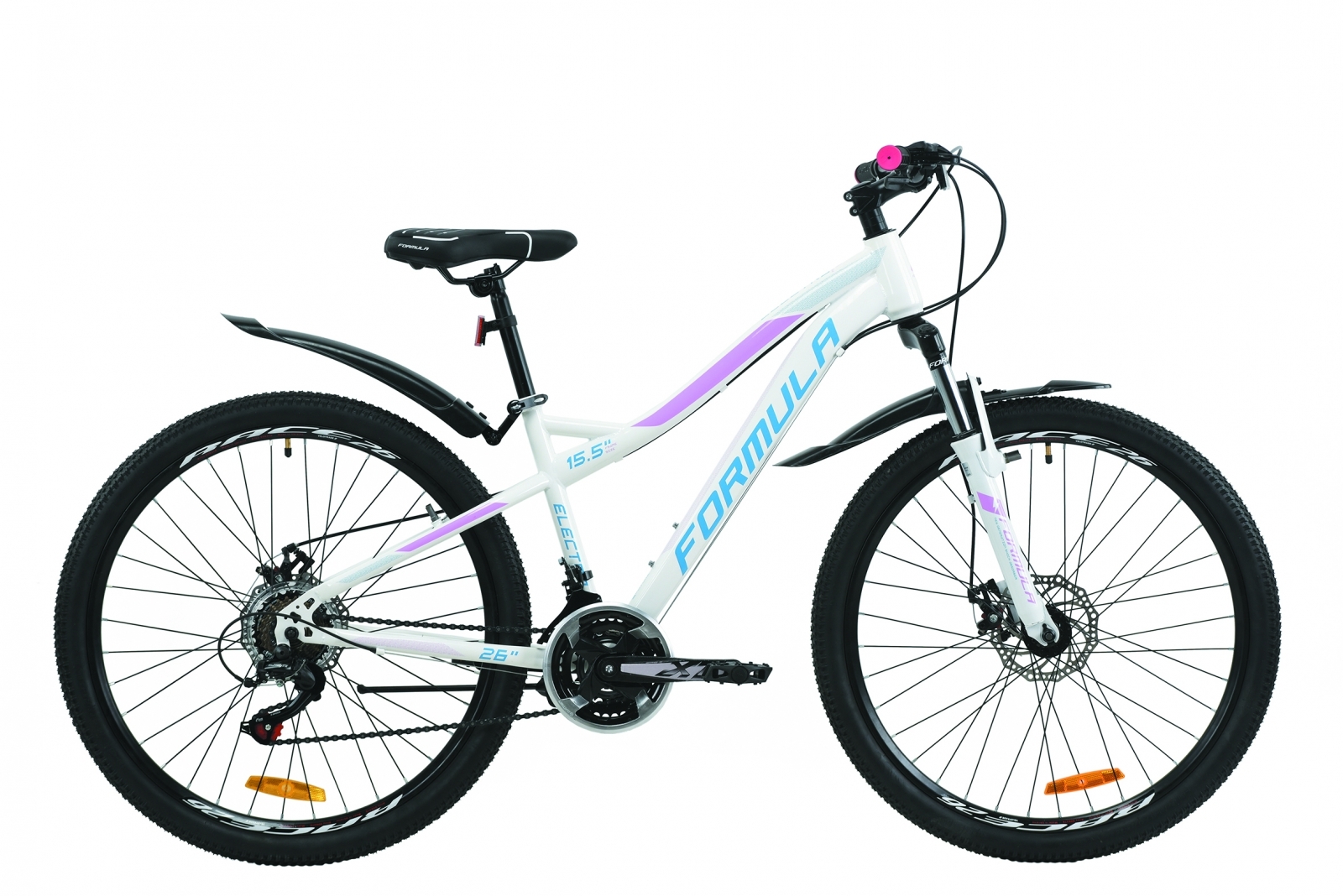 

Велосипед 26" Formula ELECTRA DD 15.5" бело-голубой с сиреневым 2020