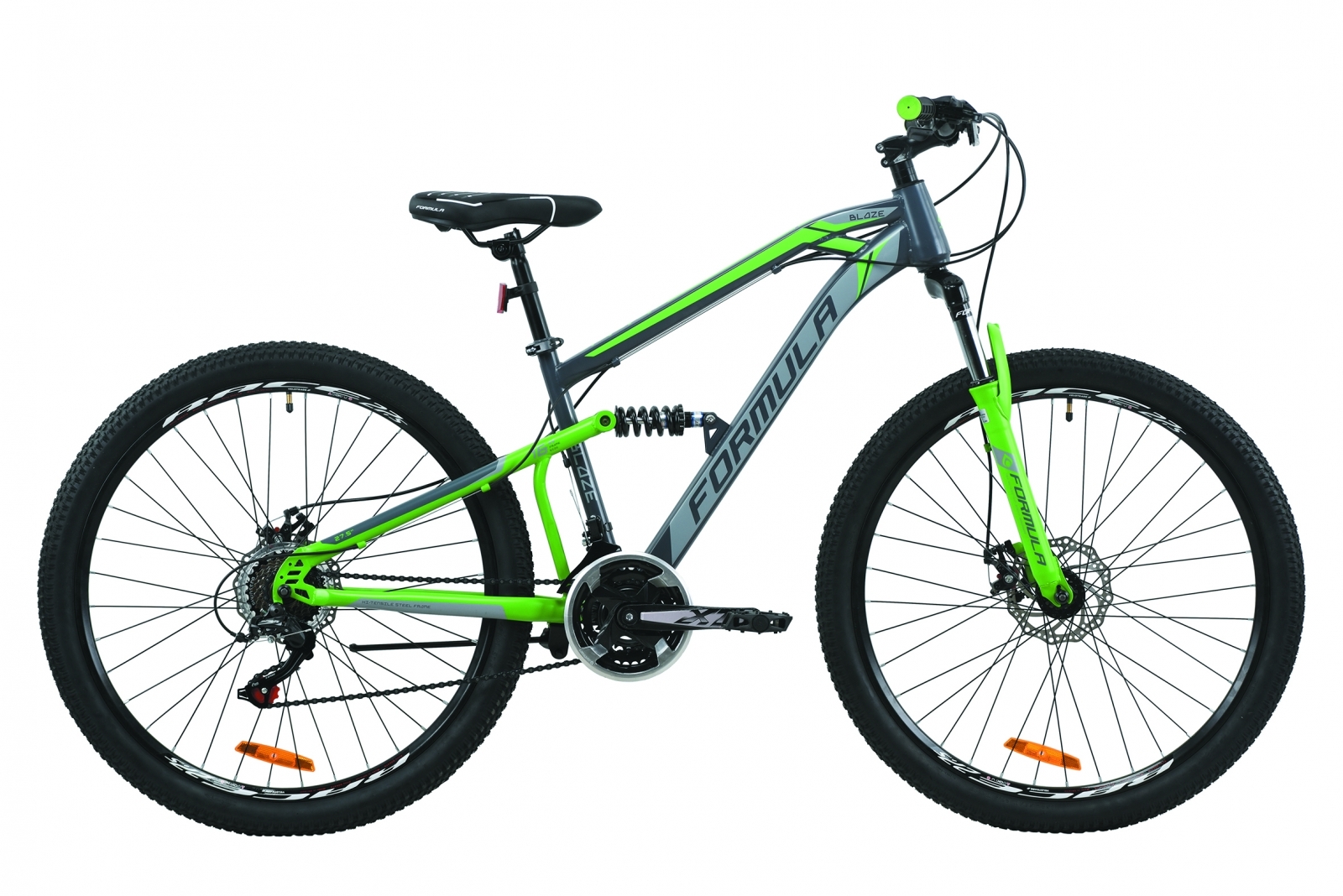

Велосипед 27.5" Formula BLAZE DD 16" серо-зеленый (м) 2020