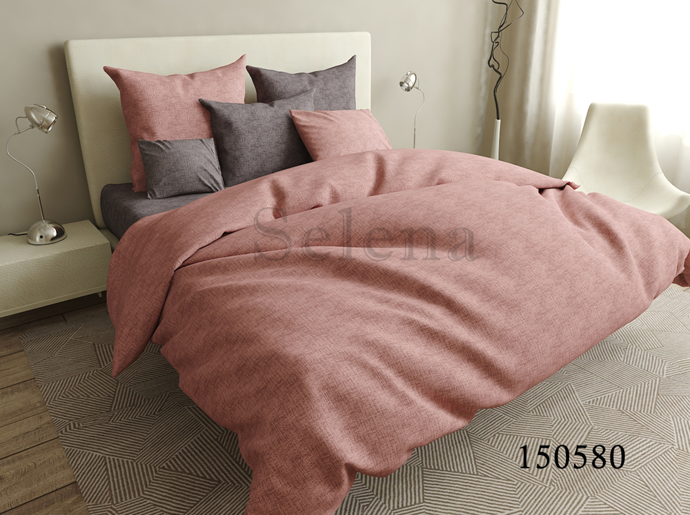 

Комплект постільної білизни Selena Бязь Лайт Дуэт 150580 Полуторний