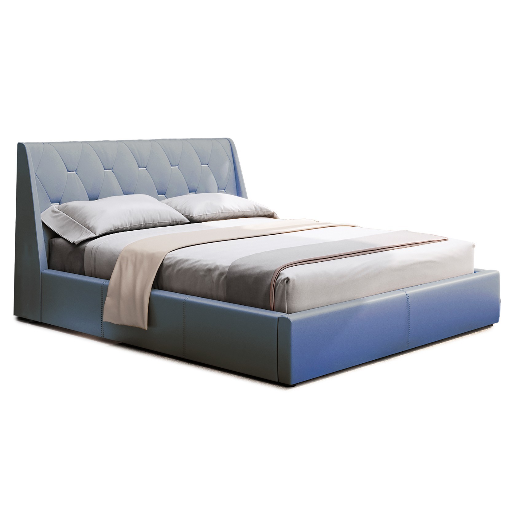 

Кровать Берлин IV (Green Sofa) Голубая 200х200 см 381105_10