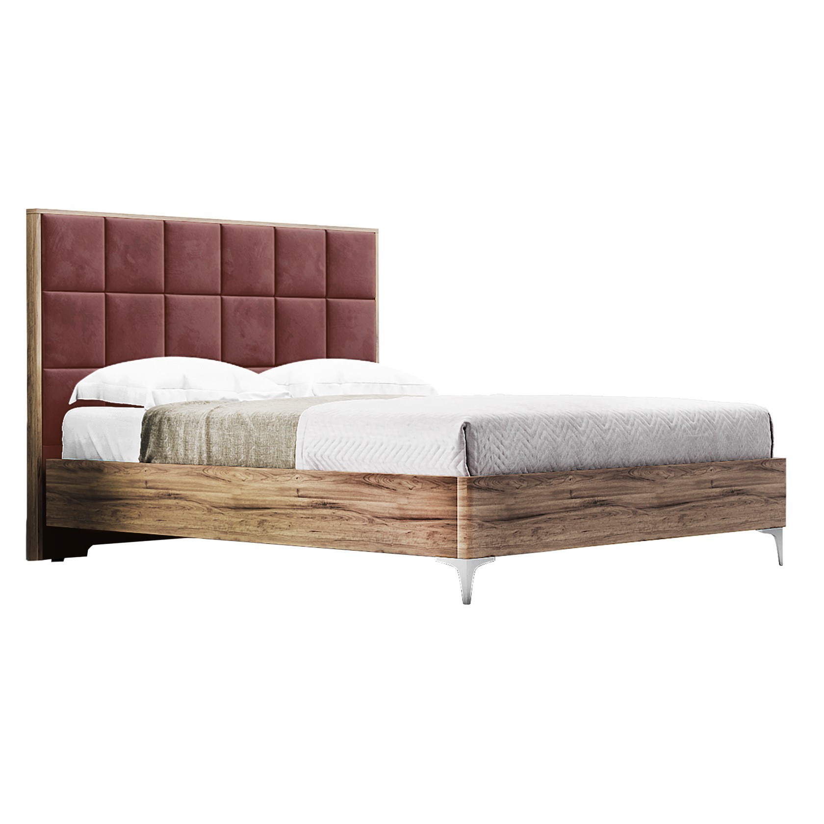 

Кровать Детройт модерн (Green Sofa) Коричневая + Красная 160х200 см 381114_28