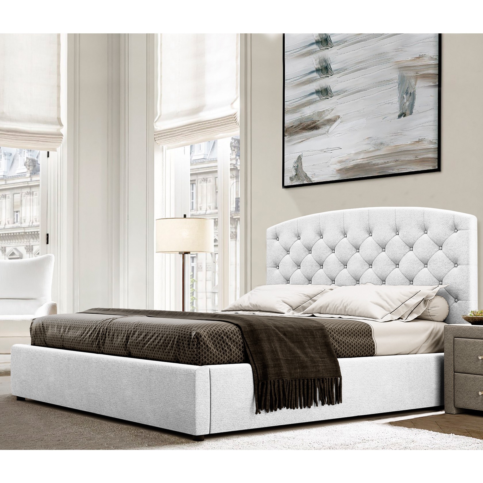 

Кровать Манхэтен-2 (Green Sofa) Белая 140х200 см 381153_47