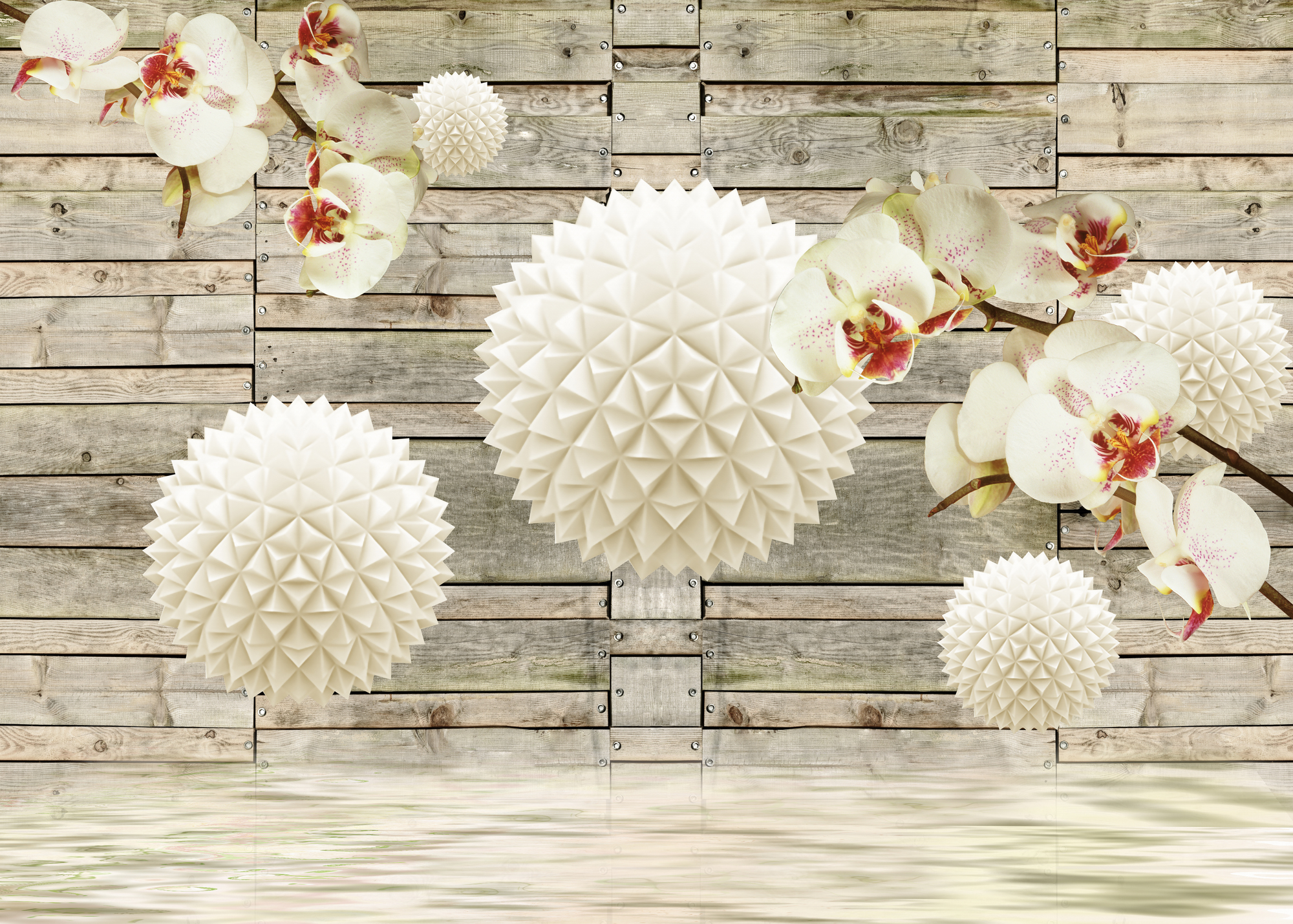 

Фотообои 3D '3D Орхидеи' (3984) , Песок